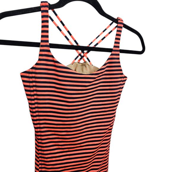 Lululemon Athletica Free To Be Classic Light Flare Inkwell Sea Stripe Tank Top 6 - Picture 3 of 9